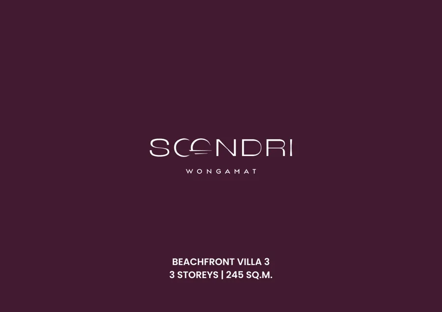 Soondri Wongamat แปลนห้อง — วิลล่าริมหาด 3 · 3 ชั้น · 245 ตร.ม. · แผ่น 1